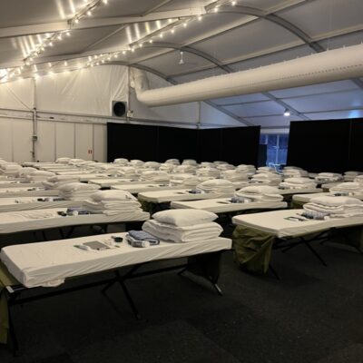 Förläggningstält Sovplatser Interiör